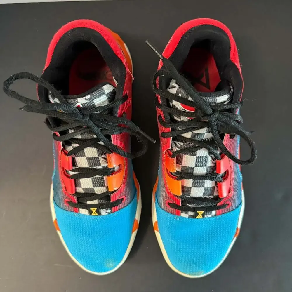 Nike PG 6‎ x Hot Wheels Blue Red Orange Basketball Shoes Size 8